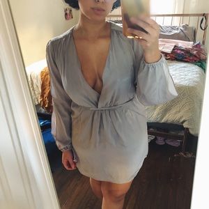 NWT Design Lab Silver Mini Dress